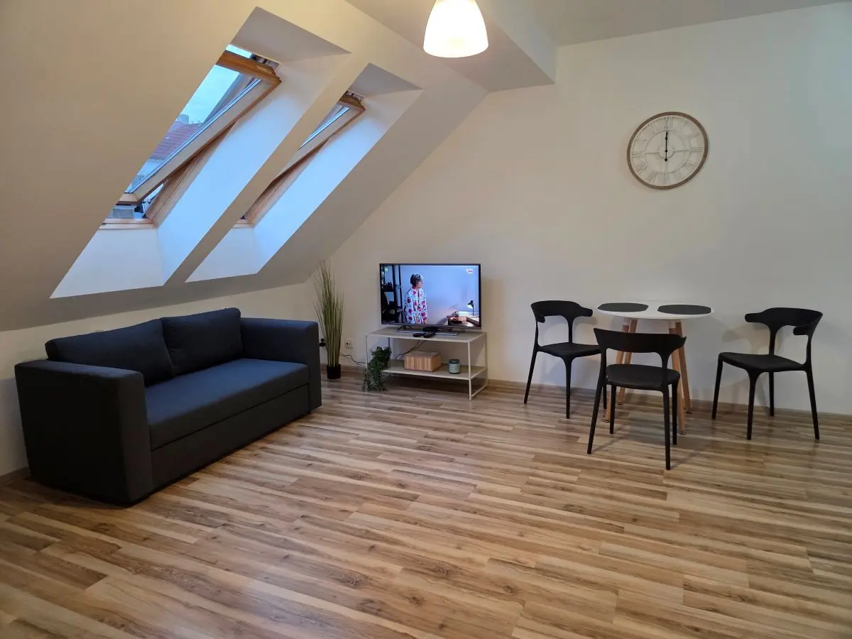 Salon w apartamencie Centrum C5 – noclegi pracownicze Słubice - WW Apartamenty i Noclegi Słubice