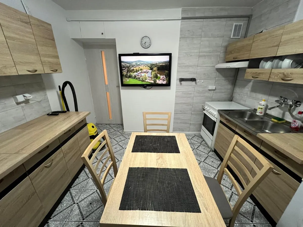 Kuchnia w apartamencie Odra – noclegi pracownicze Słubice - WW Apartamenty i Noclegi Słubice